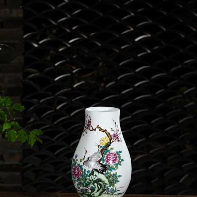 CẶP BÌNH DÁNG GIỎ DÂU HOA HẠC ĐĂNG ĐỐI